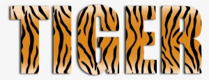 This Free Icons Png Design Of Tiger Typography Enhanced #86310