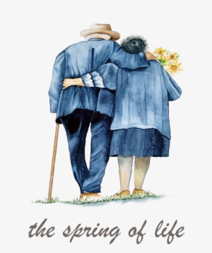 Siluetas De Parejas De Ancianos #86315