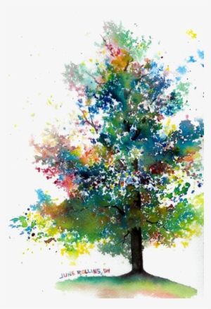 Report Abuse - Abstract Tree Watercolor Painting #86476
