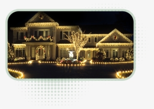 Home - White Christmas Lights House #86481