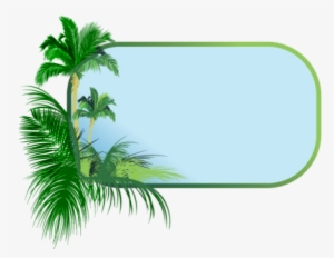 Coconut Clipart Border - Tree Border Clipart #87022