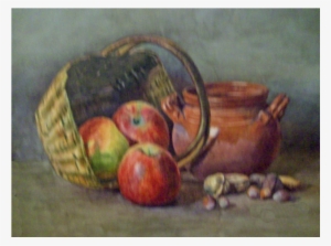 American School Watercolor Apples And Nuts C - Apple #87092