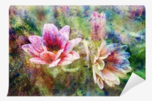 Messy Colorful Watercolor Splatter And Beautiful Pink - Watercolor Painting #87481