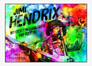 Hendrix Monterey Watercolor Lithograph - Monterey #87578
