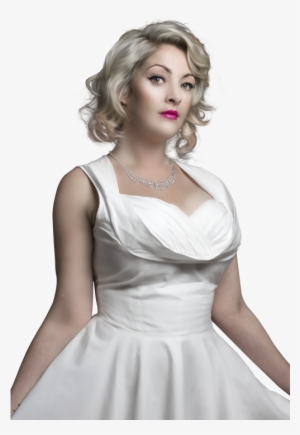 Beautiful Female Model In White Dress Png Image - White Dress Png #87954