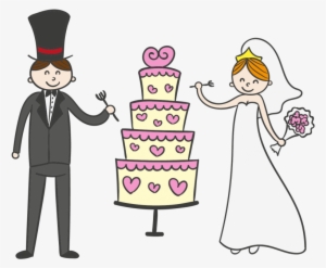 Wedding Couple Cake Free Download - Pastel De Boda Caricatura #88000