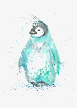 Penguin Watercolor Painting Drawing Illustration - Jamie T Art Penguin #88278