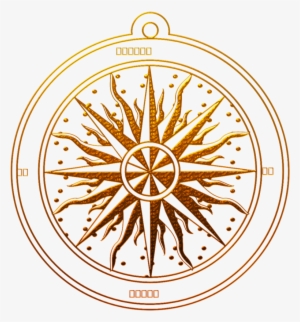 Bronzed Compass Rose By Prettywitchery On Clipart Library - Compass Rose Png #88299