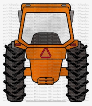 Orange Tractor - Watercolor Painting #89057