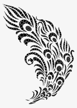 Peacock Feathers - Jd Million Shop 1pcs Translucent Plastic Cake Stencil #89703