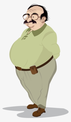 Fatman Illustration Fat Man, Digital Media, Motion - Cartoon #800063