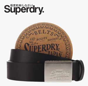 ~superdry Silversmith Genuine Leather Black Belt - Steel By Superdry For Men Cologne 75ml #802452