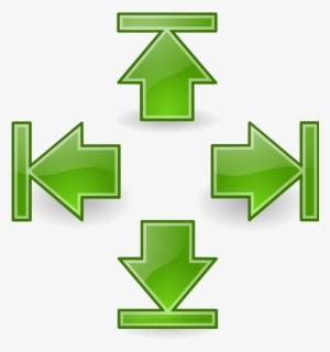 Tango Green Arrow - Up Down Button Png #803041