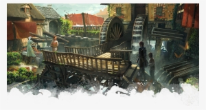 *might Involve A Foil - Water Village Fantasy #803616