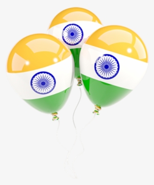 Illustration Of Flag Of India - Balloon With Indian Flag Png #804082