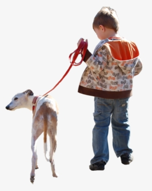 Free Architectural Entourage - People Walk Dog Png #804259