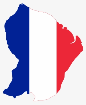 French Flag - French Guiana Flag Map #804555