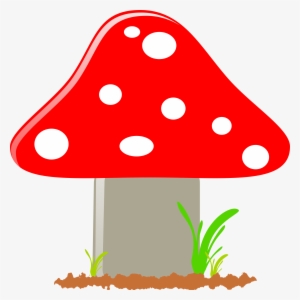 Fly Agaric, Mushroom, Toxic, Poisonous, Red, Dots - Big Mushroom Clipart #805098