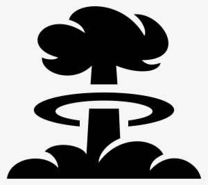 Clipart Of Atomic, Cloud Burst And Cloud Png - Mushroom Cloud Clipart Black And White #805478