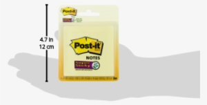 Post-it Super Sticky Notes, 3" X 3" Canary Yellow, - Wilton Brands Llc #805817