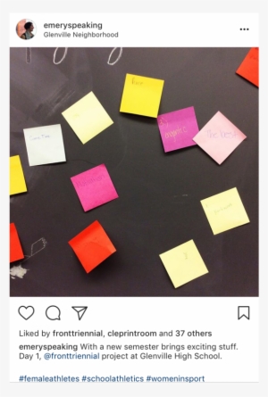 Post-it Notes From Emery's First Meeting With Female - Brochure #805888