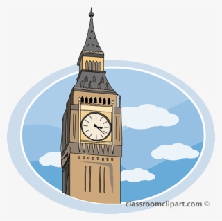 London Clock Tower Png Image - London Big Ben Clipart #806504