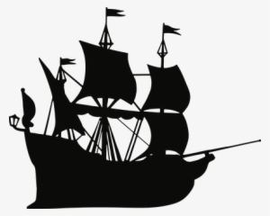 Boat, Galleon, Ship, Marine, Maritime - Ship Silhouette Png #808069