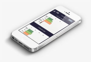 Iphone 5 White 3d View Mockup - Mockup Mobile 3d Png #808709