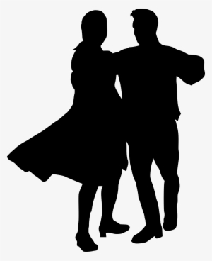 Free Download - Silhouette Transparent Vector Dancing Couple #808734