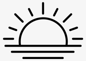 Image Download Computer Icons Clip Art Transprent Png - Black And White Sunrise Clip Art #809084