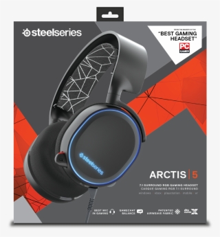 Steelseries Arctis 5 Ice Wired Gaming Headset 7 1 Music - Headset Steelseries Arctis 7 #8000694