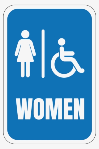 Handicap Womens Restroom - Sign Restrooms #8002120