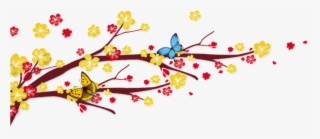 Filmagem De Borboletas De Ameixas De Alta Definição - Chinese Wedding Invitations Tree #8002495