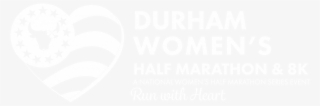 Durham Women's Half Marathon And 8k Logo Reverse - Poster #8002940