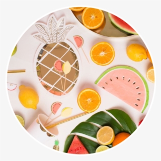 ¡disfruta De La Decoración De Tu Fiesta En La Puerta - Meri Meri Pineapple Plates #8002962