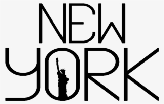 Sticker New York Statue De La Liberte Ambiance Sticker - Calligraphy #8003043