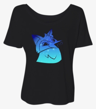 Starry Sky Wolf Slouchy Tee - Cartoon #8003367