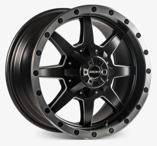 Beadlock Matt Black Black Bolts Graphite Lip - Mamba M14 #8003395