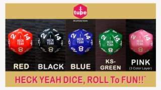 Heck Yeah / Oh No D20 Dice - Emblem #8003967
