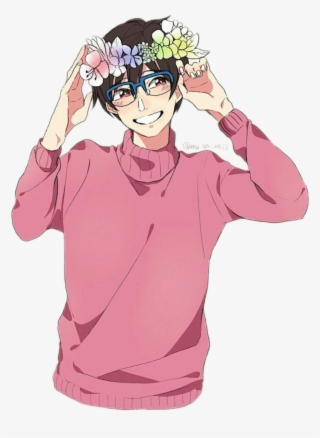 Yuri Sticker - Yuuri Katsuki Pink #8004248