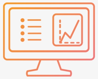 Executive Dashboard Icon Orange-pink #8005135