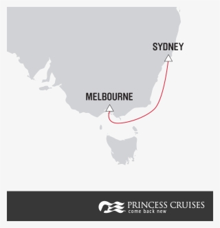 Sample A Princess Cruise - Australia Map #8005699