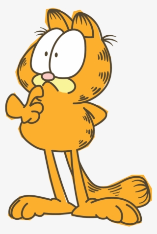 Svg Free Library Garfield Transparent Thinking - Garfield Thinking #8006921