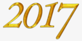 Gold New Year 2017 Png - Graphics #8007796
