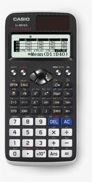 Clipart Classwiz Calculator - Calculator Scientific Casio White #8008545