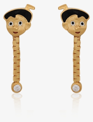 Cute Chotta Bheem Earrings - Cartoon #8008989