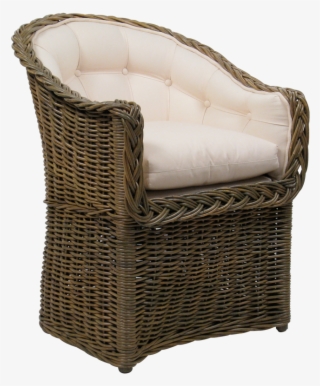 Bowed Front Dining Chair - Wicker #8010037