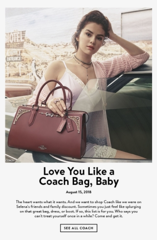 80d54596 E91a 40e8 8e3f 959b002571a3 - Selena Gomez And Coach #8010069