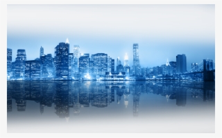 New York City Skyline Blue #8010150