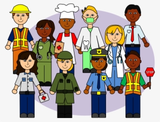 Community Helpers Clip Art Set - Community Helpers Png Clipart #8012491